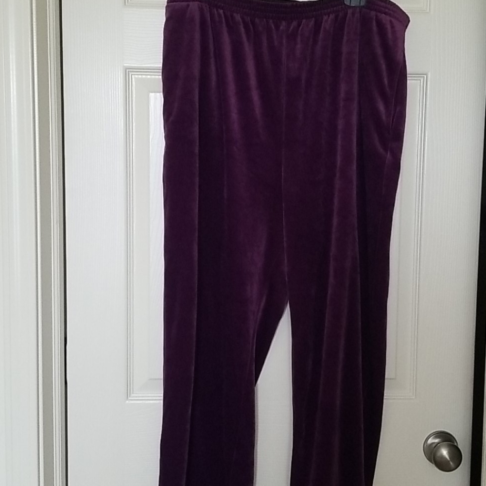 Vtg Purple Velour Pants